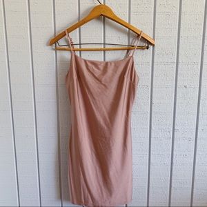 Light pink body-con dress